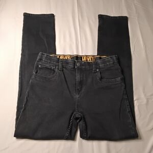 Levi's 510 Boys 20 Reg (30×32)Black Jeans Classic 5-Pocket Skinny Stretch denim
